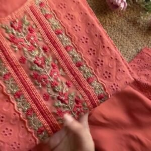 Floral Printed Round Neck Three-Quarter Sleeves Kurta with Palazzos