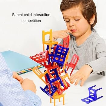 Mini Balance Chair Stacking Game for Kids and Family - Image 2
