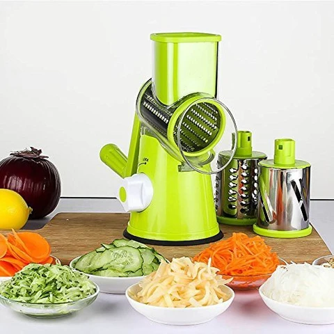 Three in One Manual Rotary Vegetable Slicer - Image 2