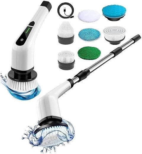 Electric Spin Scrubber with Extendable Handle - Image 3