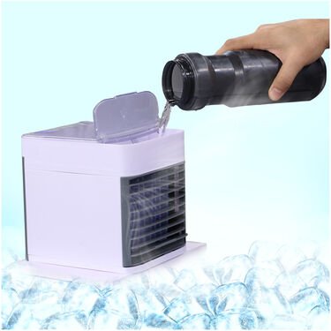 Portable Mini Air Cooler Fan with Water Tank and Adjustable Cooling