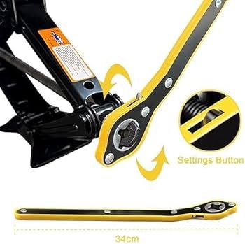 Heavy-Duty Scissor Car Jack Crank Handle