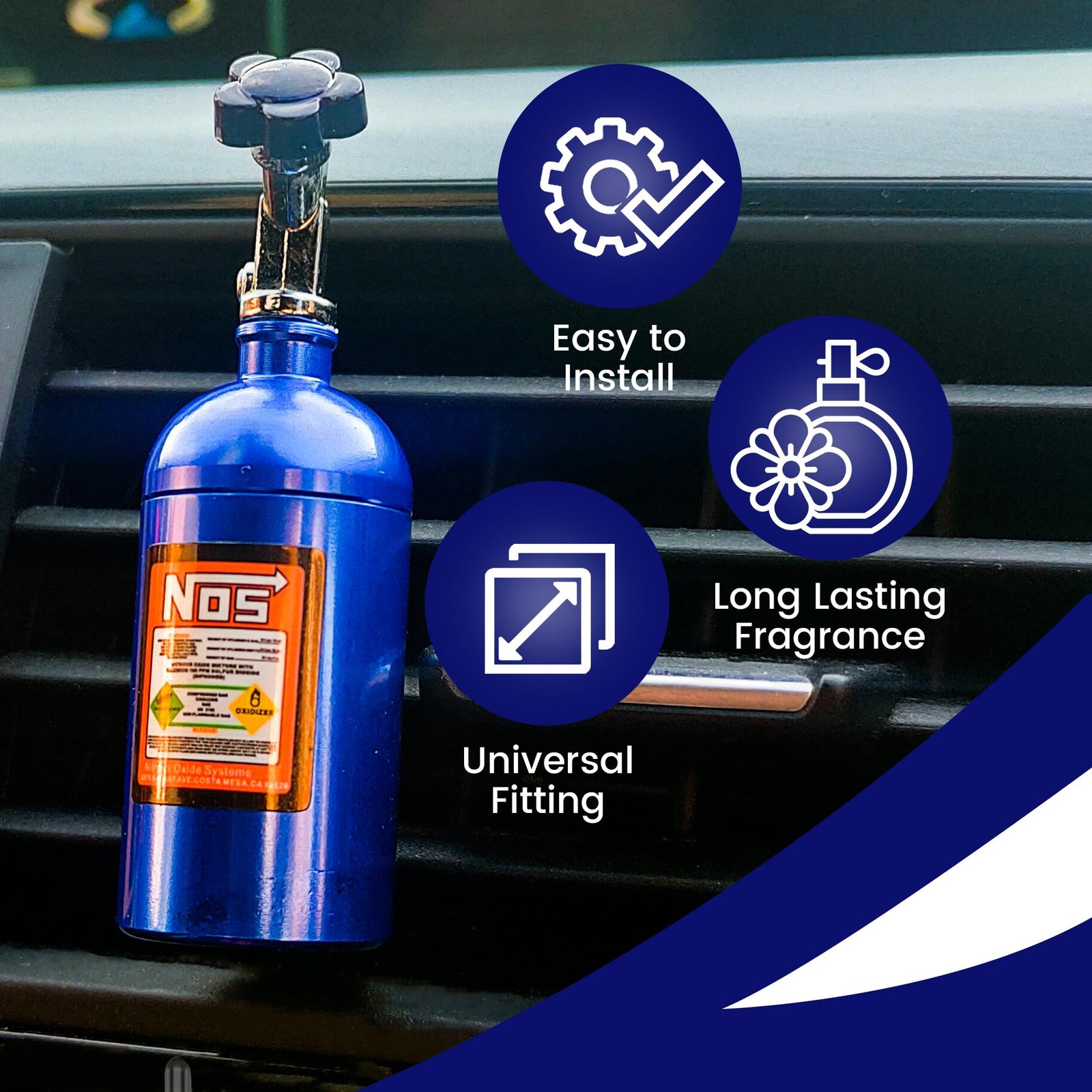 NOS Style Car Air Freshener Vent Clip – Perfume Diffuser for Car Interior - Image 3