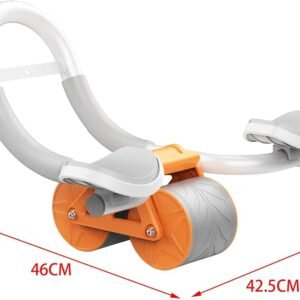 Dual Wheel Ab Roller with Ergonomic Handles for Core Strength