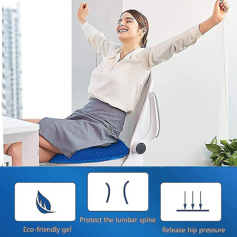 Honeycomb Gel Seat Cushion – Pressure Relief Cooling Chair Pad - Image 4