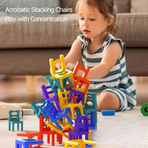 Mini Balance Chair Stacking Game for Kids and Family