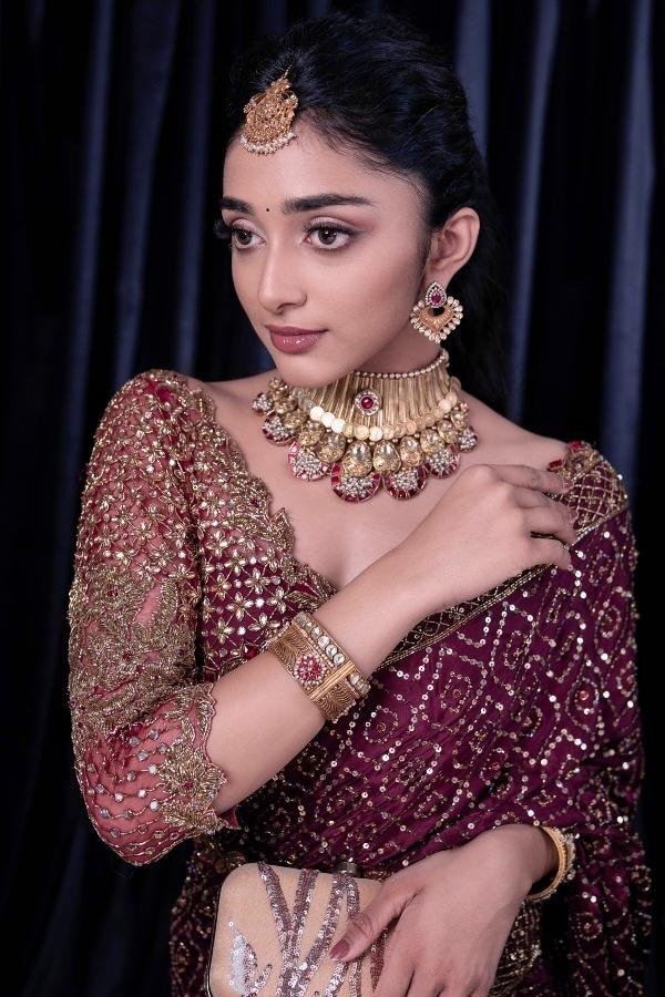 Stunning Heavy Work Kasturi Silk Saree - Image 4