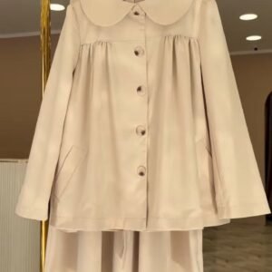 Women’s Peter Pan Collar Layered Jacket Dress Set