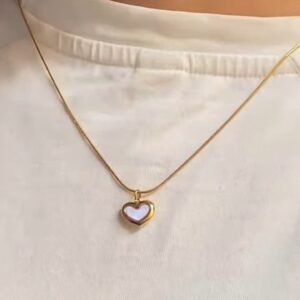 Heart Pendant Necklace with Minimal Chain