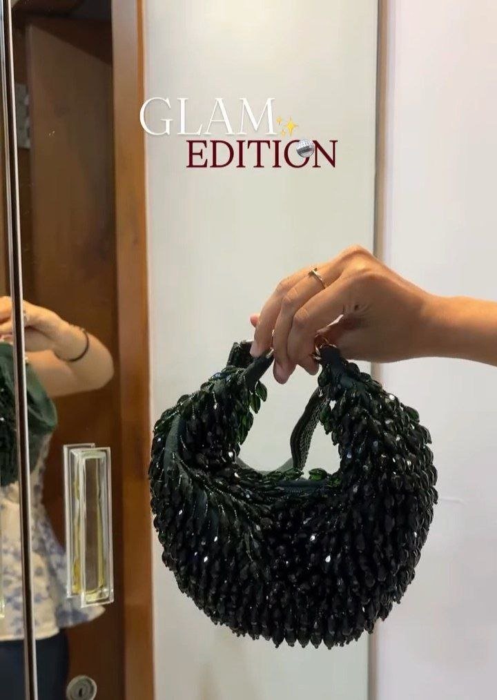 Glam Edition Pearl Embellished Mini Handbag - Image 6