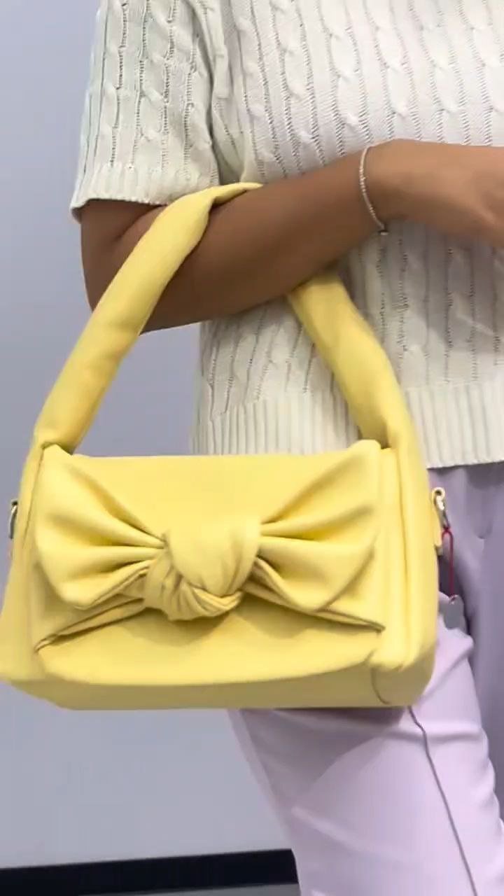 Soft Bow Detail Shoulder Bag - Image 4