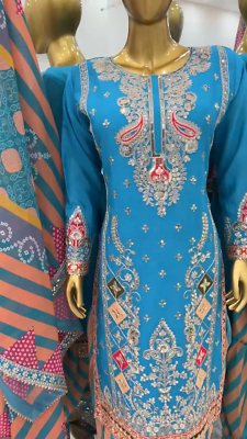 New Designer Top with Dhoti Salwar & Dupatta ? Chic & Contemporary - Image 3