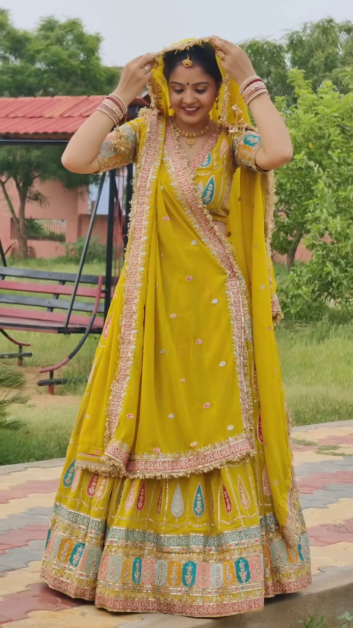 Bridal Wear Lehenga, rajputani lehenga , rajputi lehenga - Image 5